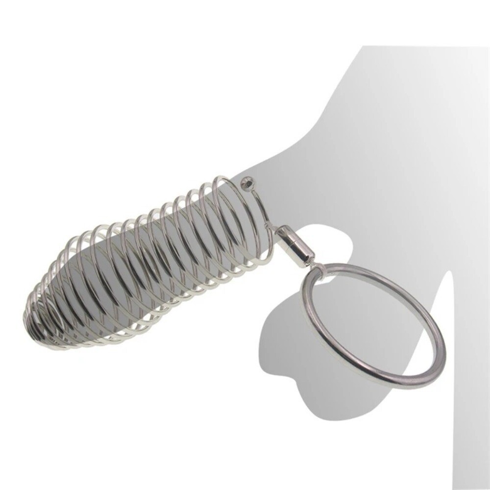 Metal Penis-Extender-Enlarger-Men Enhancer Ball-Stretcher-Sleeve-Girth-Ring Male