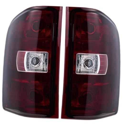 Tail Not Include Bulbs and Wiring Harness Red Smoked Lens-1 Pair(Left+Right)