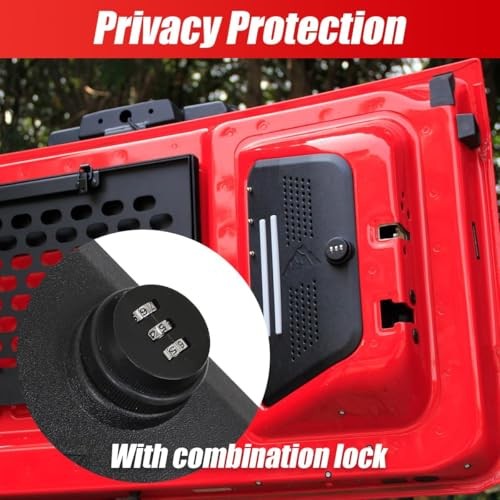 Tailgate Access Panel with Light Hidden Organizer for Ford Bronco 2/4 Door