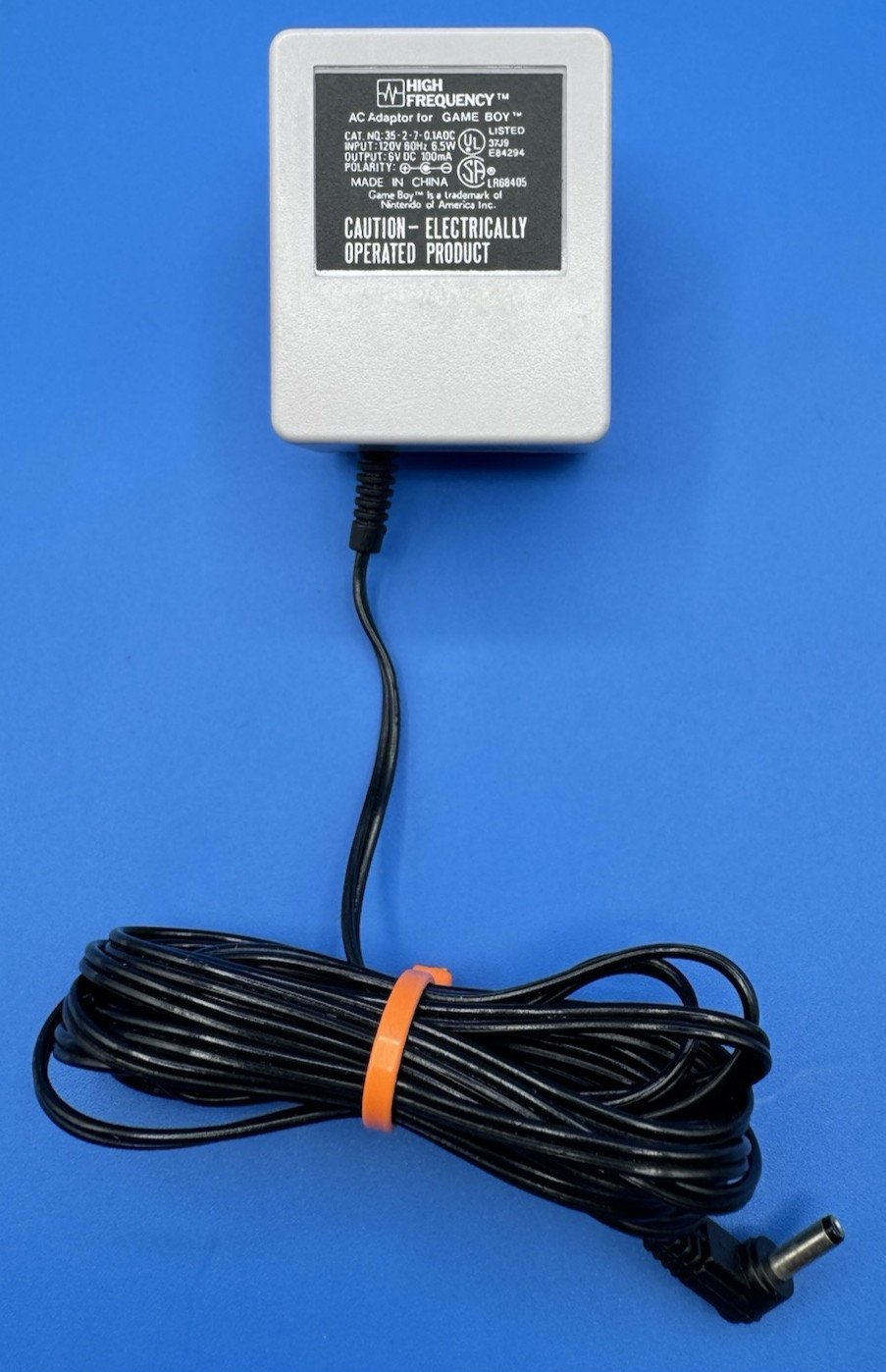 Vintage High Frequency AC Adapter for Game Boy  6V 100mA Model 35-2-7-0.1ADC