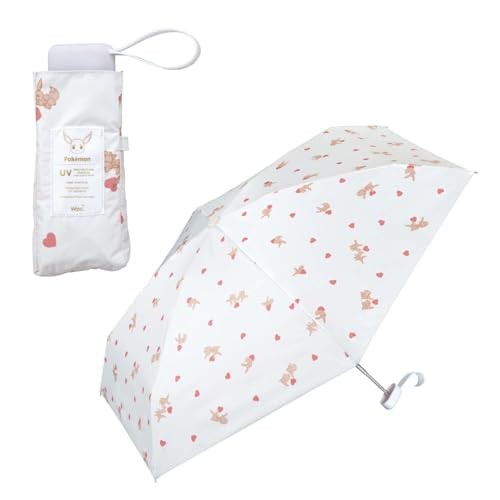 Wpc. Pokémon Sunshade Mini Sun Rain Umbrella UV Cut 100% UPF50+ Off White Eevee