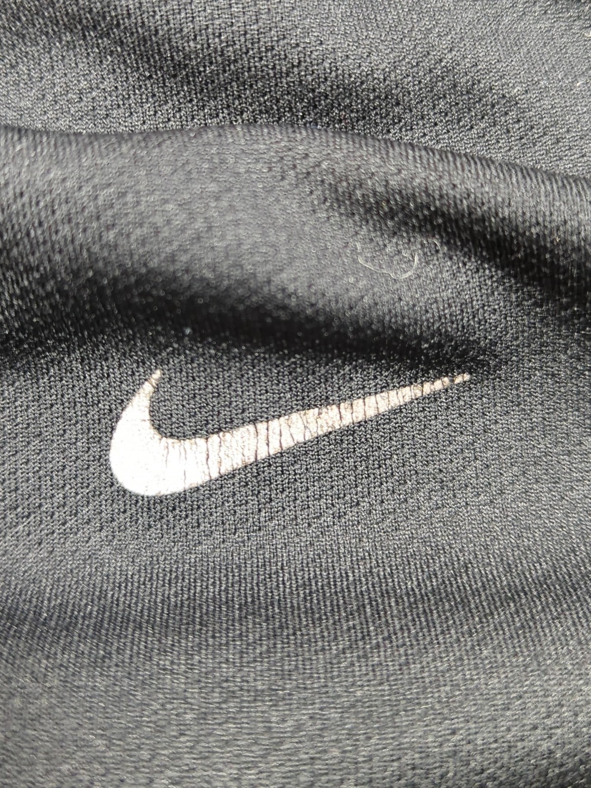 Nike Men's T-Shirt M Black 100% Polyester Round Neck Basic
