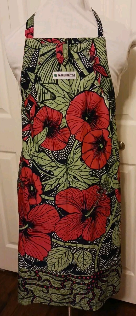 African Wax Print Fabric Apron