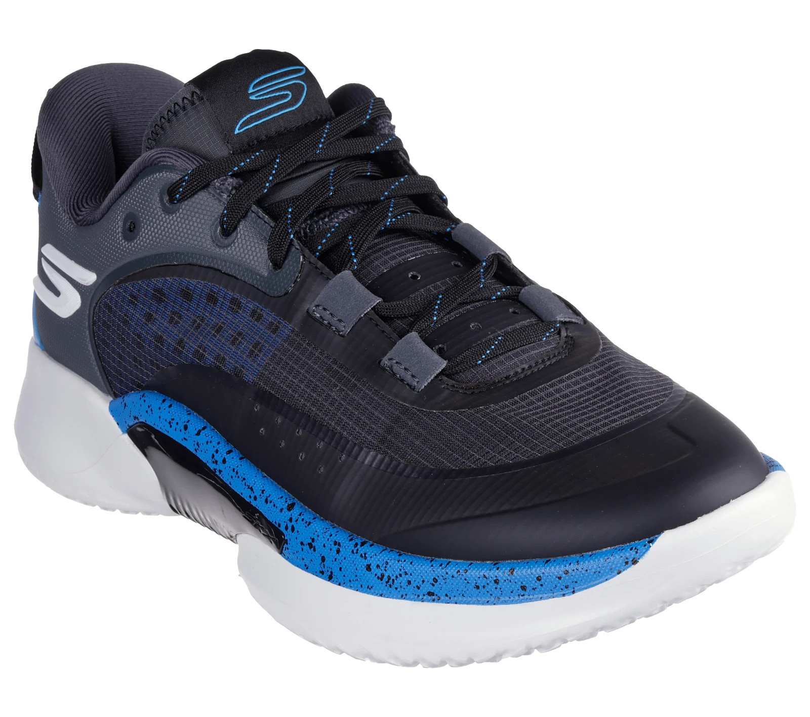 Skechers Shoes Men Basketball Sport SKX RESAGRIP Comfort Casual Gray Blue 253007