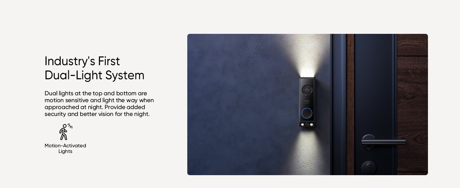 eufy E340 Wireless Video Doorbell Security Dual Camera with Extra Battery New