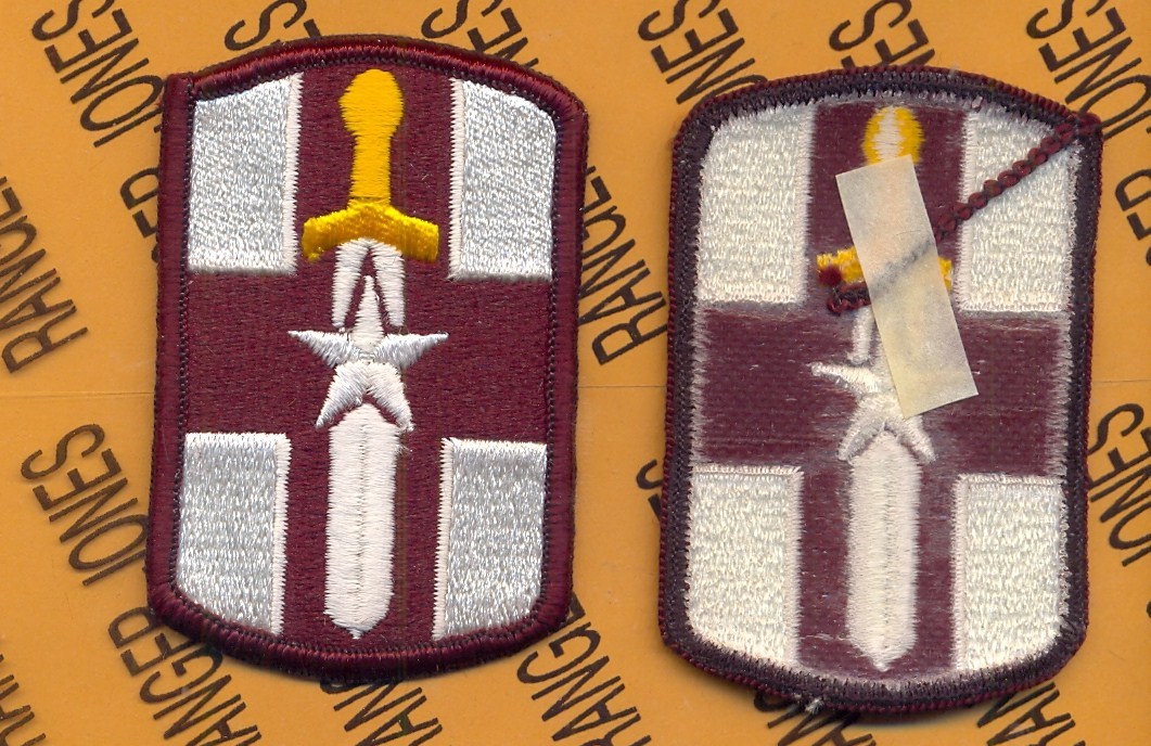 US Army 807th Medical Brigade Dress uniform 3" patch m/e