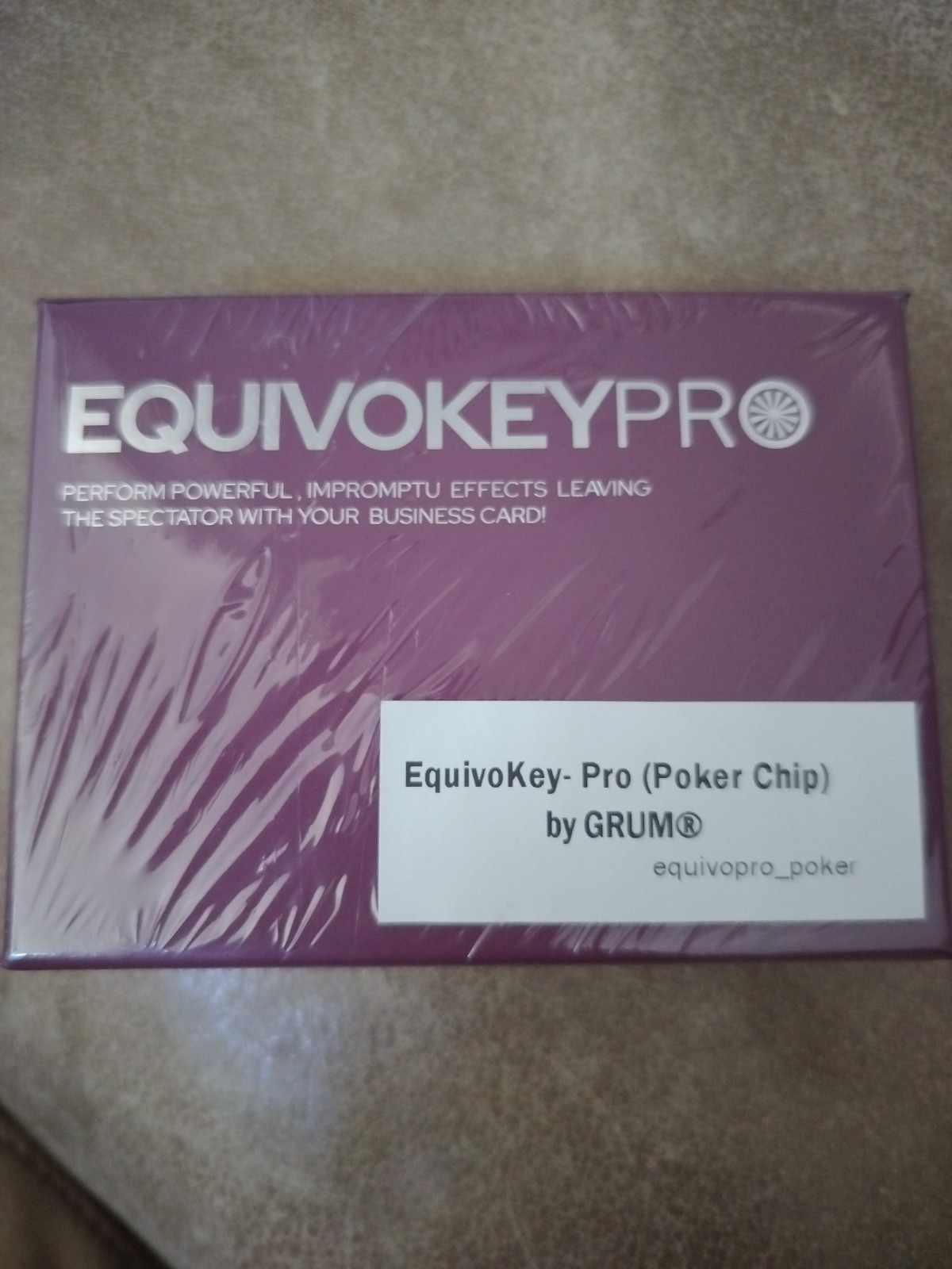 EquivoKey-Pro Poker Chip Grum Ari Phillips New Sealed Mentalism Magic EDC