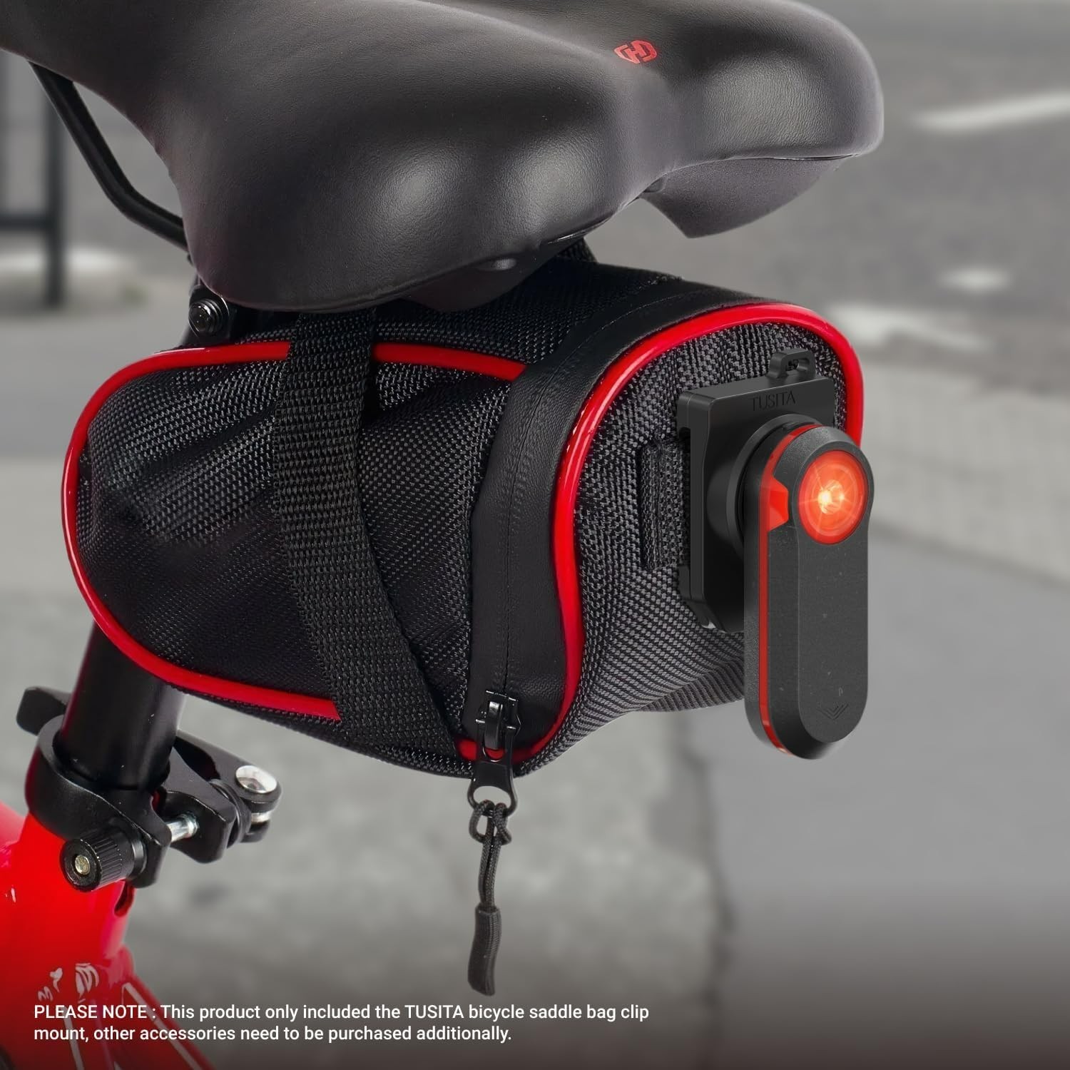 Lightweight & Durable Saddle Bag Clip Mount for Garmin Varia - Maximum Security