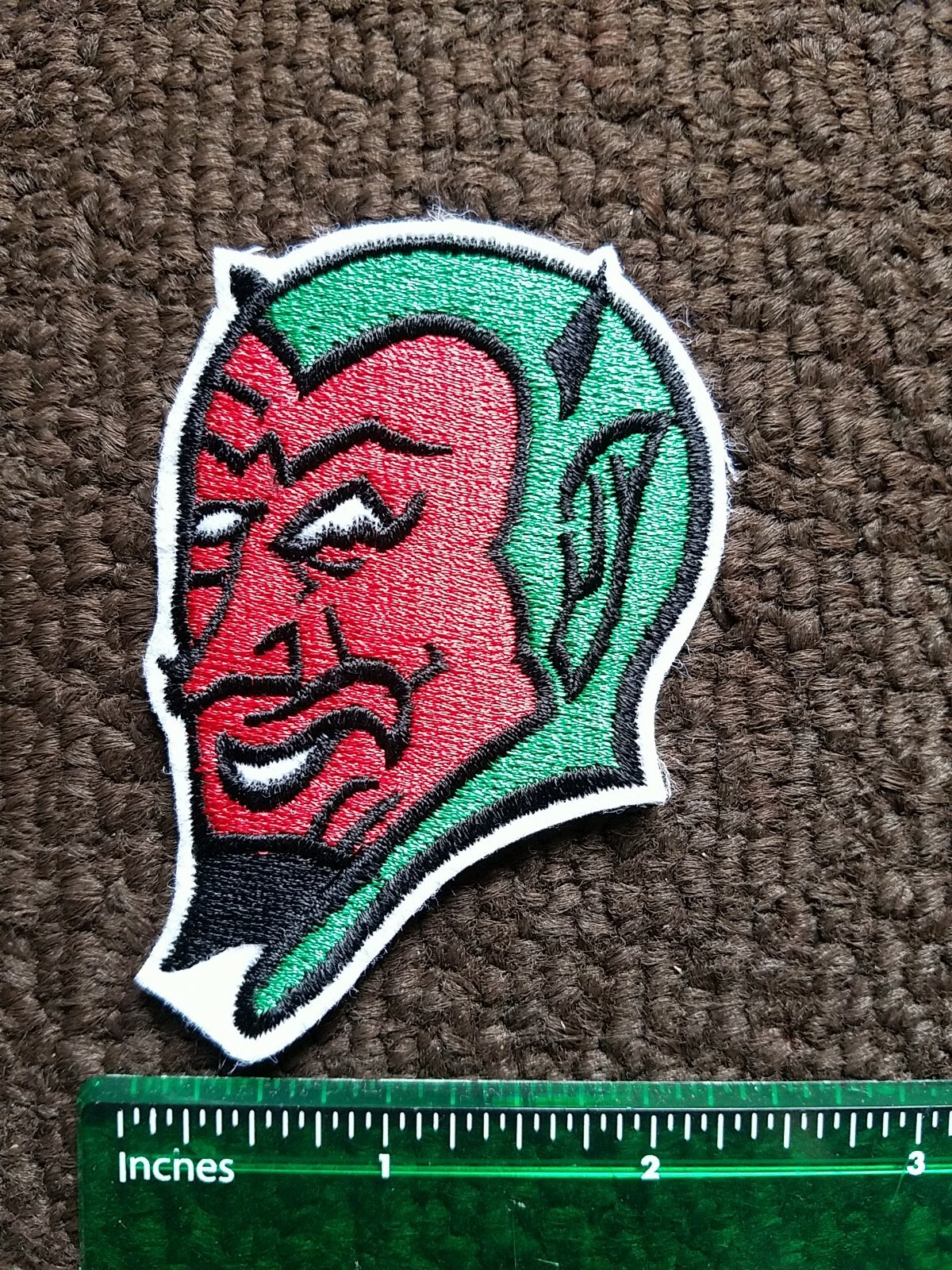Vintage 70s Devil Rockabilly Hot Rod Biker sew on patch