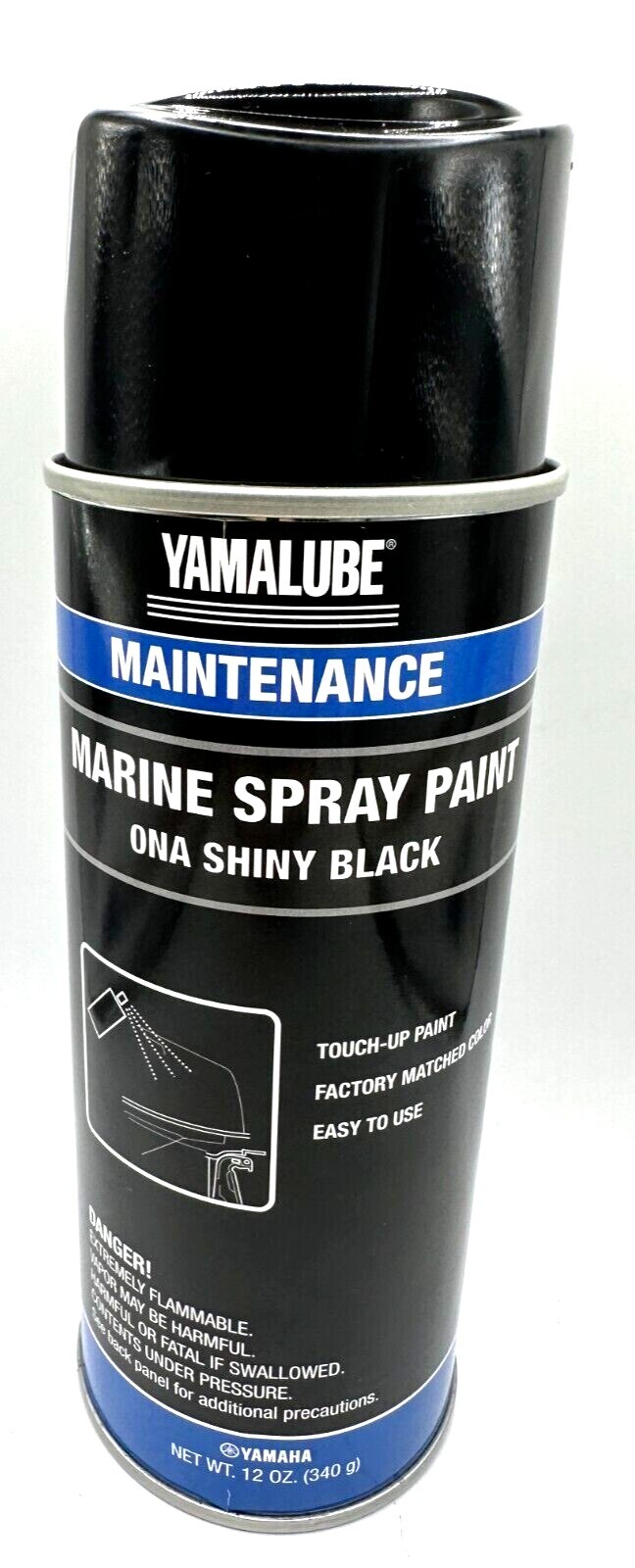 OEM Yamaha Marine Spray Paint  ONA SHINY BLACK