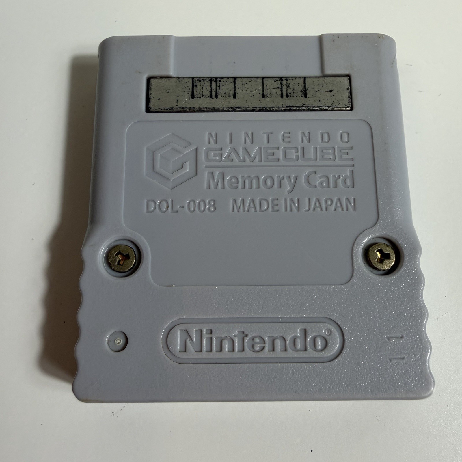 Official Genuine OEM Nintendo GameCube Memory Card Grey DOL-008