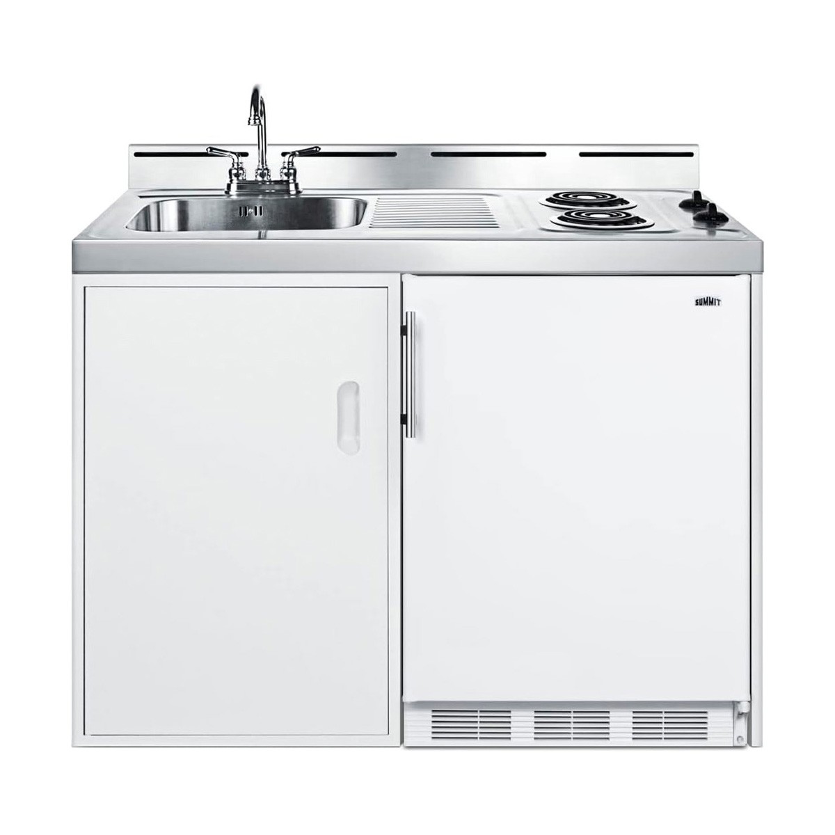 Summit C48ELPUMP All-In-One Kitchenette, No Plumbing Required