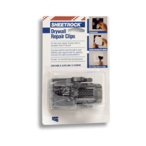 USG Sheetrock 00081099011351 Drywall Repair Clip - Quantity 6