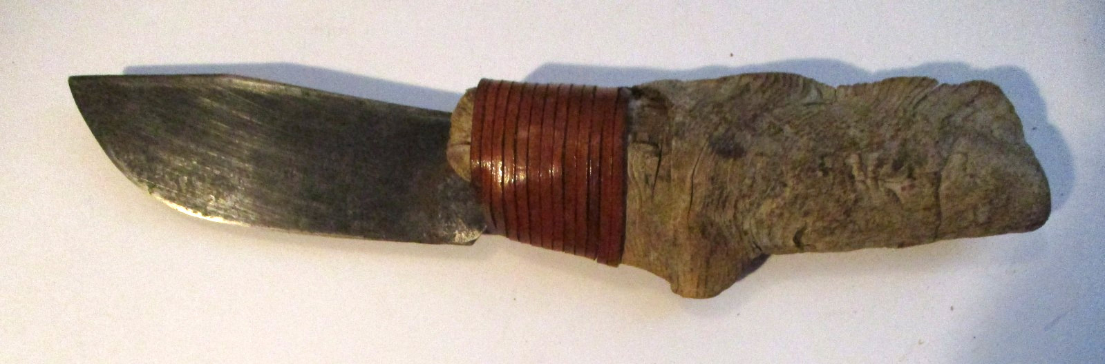 OLD VINTAGE HANDMADE CUSTOM FIXED BLADE HUNTING KNIFE ~ C@@L PROJECT KNIFE ~