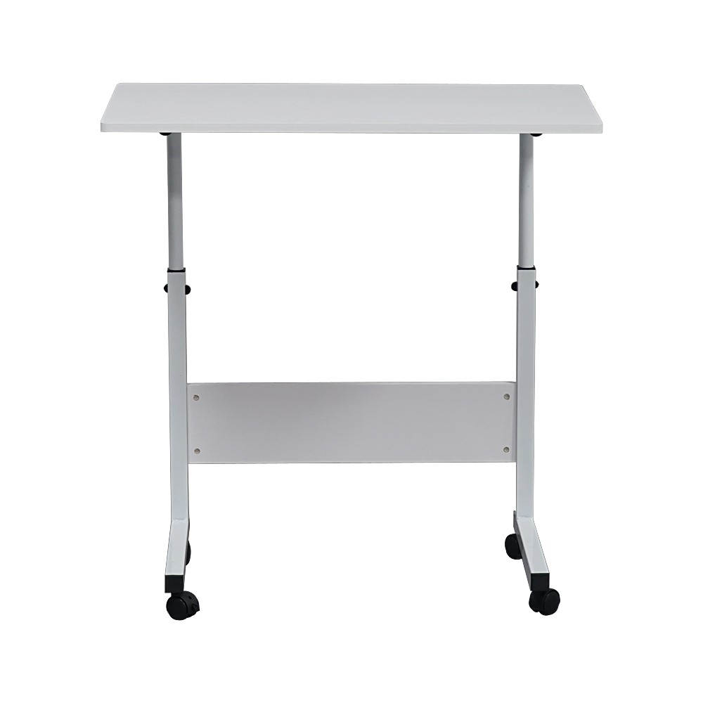 15MM Chipboard & Steel Side Table with Baffle White L