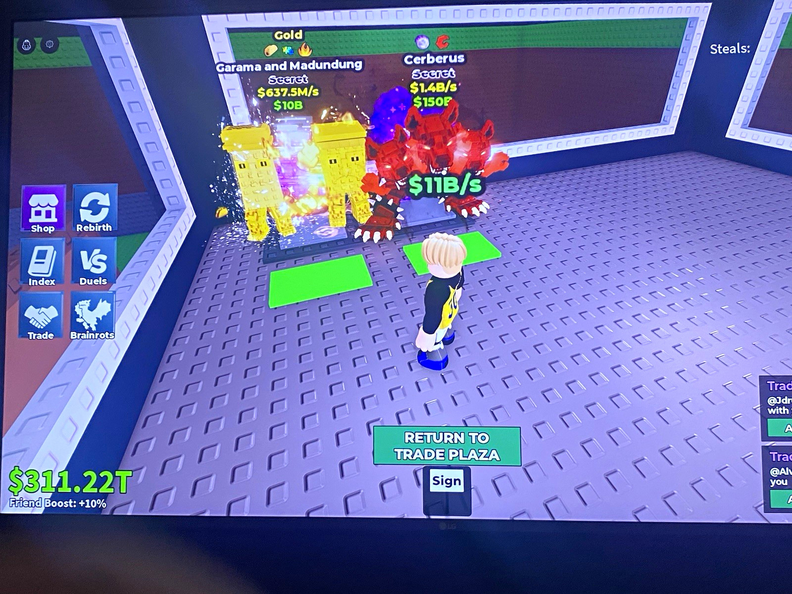 Roblox Trade Plaza Secret Divine Pets $11B/s Garama, Cerberus, Ketchur + More