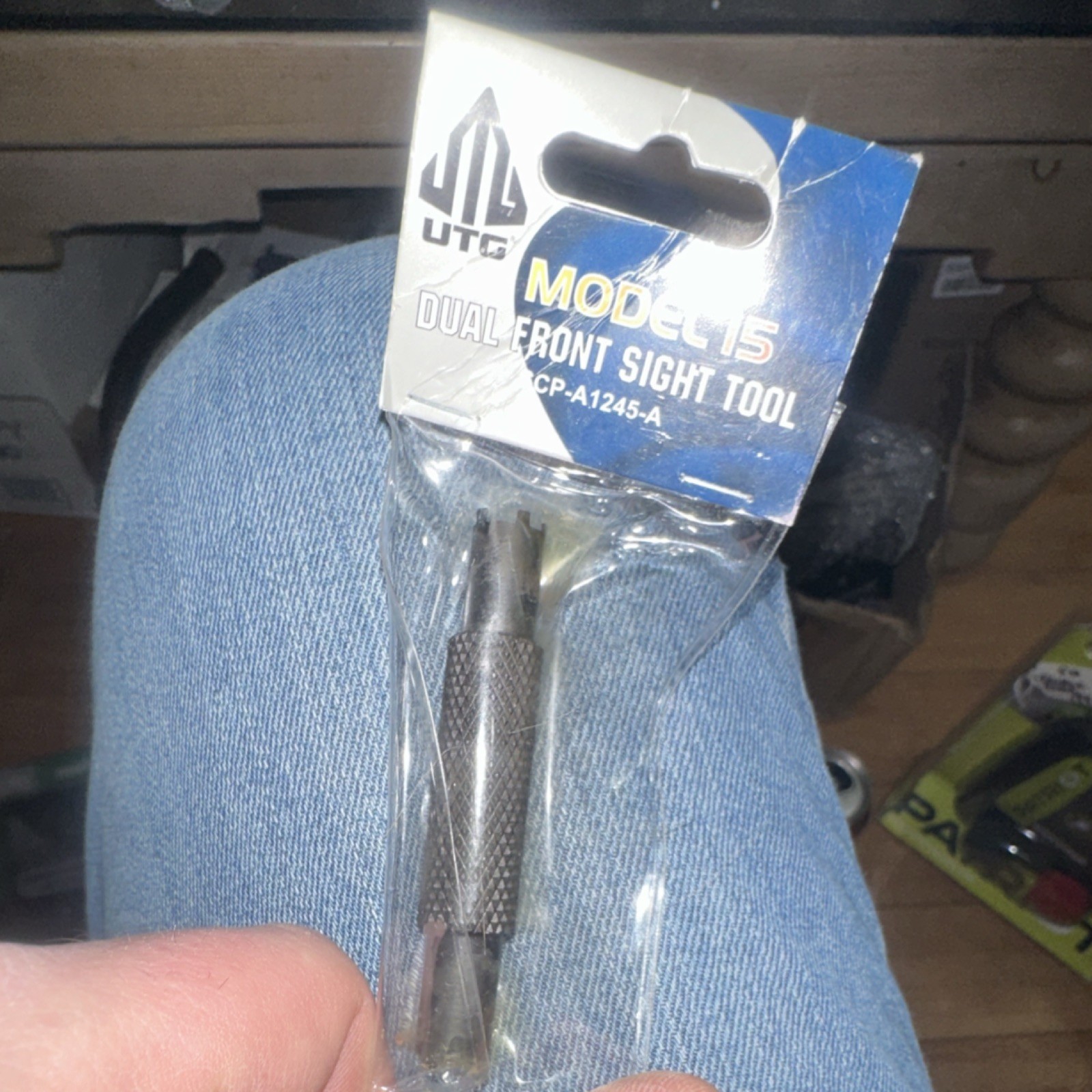 UTG Dual Front Sight Tool Black Steel SCP-A1245-A 1 Pack