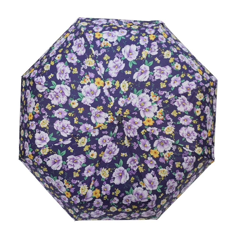 Clifton Lilac Blossoms Easy Close/Auto Open Folding Umbrella
