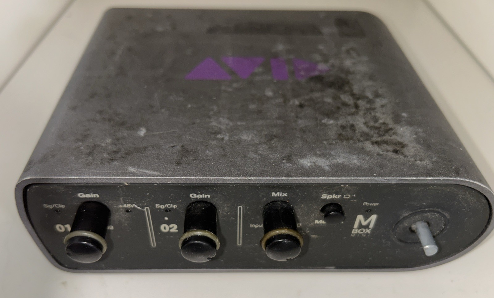AVID Mbox Mini USB Audio Interface - Not Tested (Missing Volume Knob)