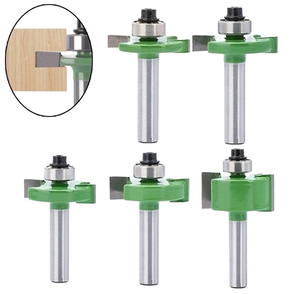 Milling Cutter Router Bit Rabbeting Router Bit T-Sloting With Top Bearing