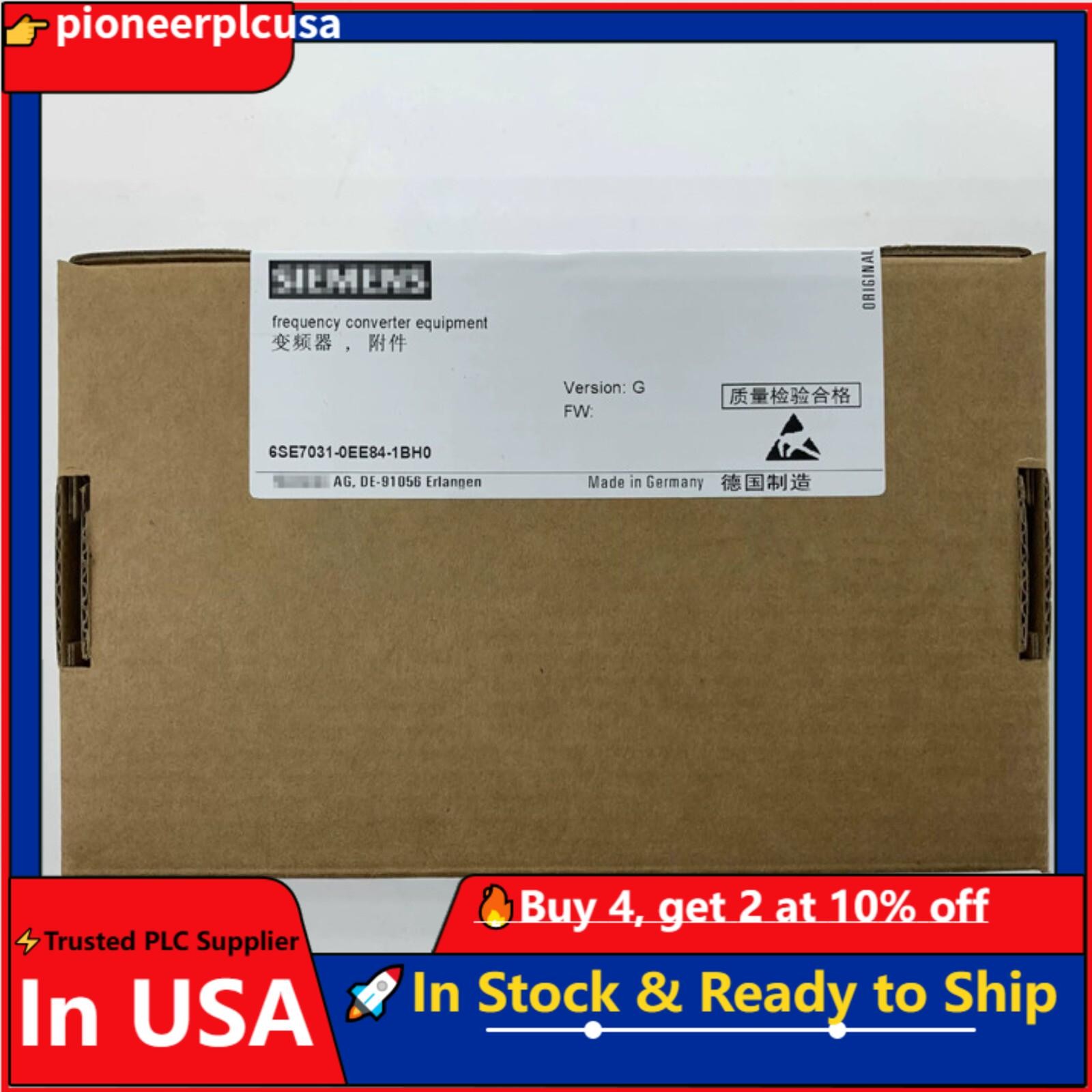 New Siemens 6SE7031-0EE84-1BH0 6SE7 031-0EE84-1BH0 1 Year Warranty Fast Shipping