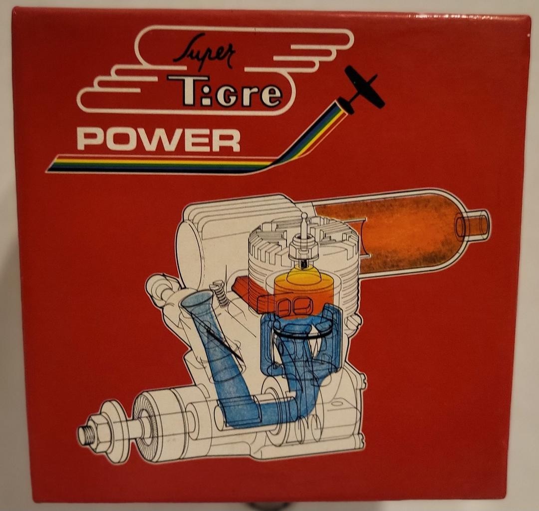 Vintage Super Tigre GS-40 Ring RC Motor With Silent Muffler (NOB)