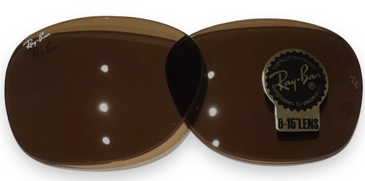 Ray Ban RB2132 New Wayfarer Brown Dark B-15 Replacement Lenses 52-18mm Authentic