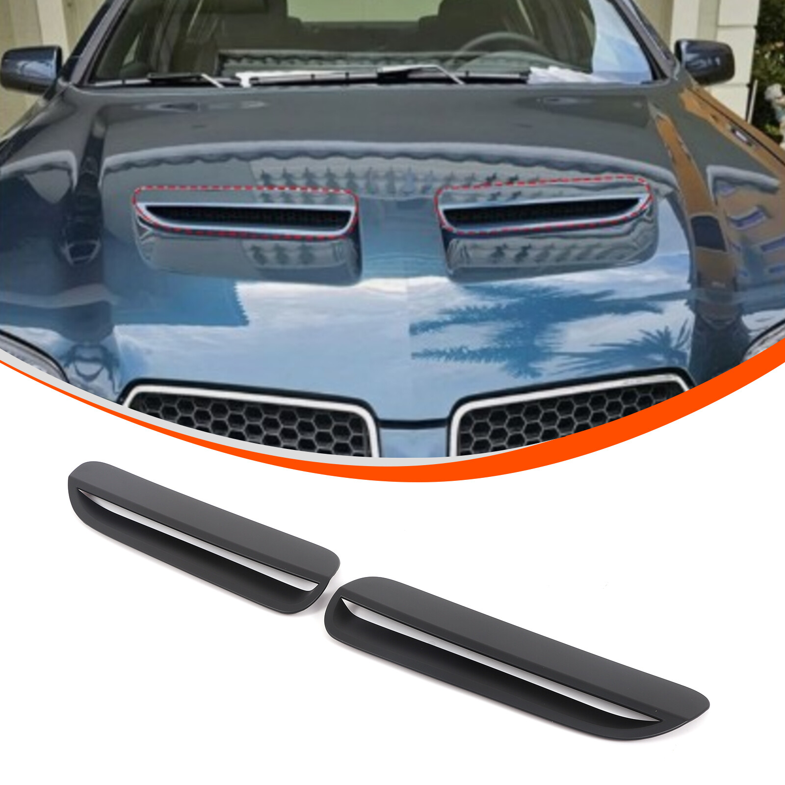 Matte Black For 2008 -2009 Pontiac G8 Front grille surround insert Panel Cover