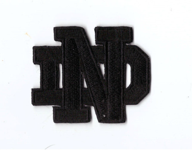 New 2 3/8 x 2 7/8 Notre Dame Iron on Patch Free Shipping