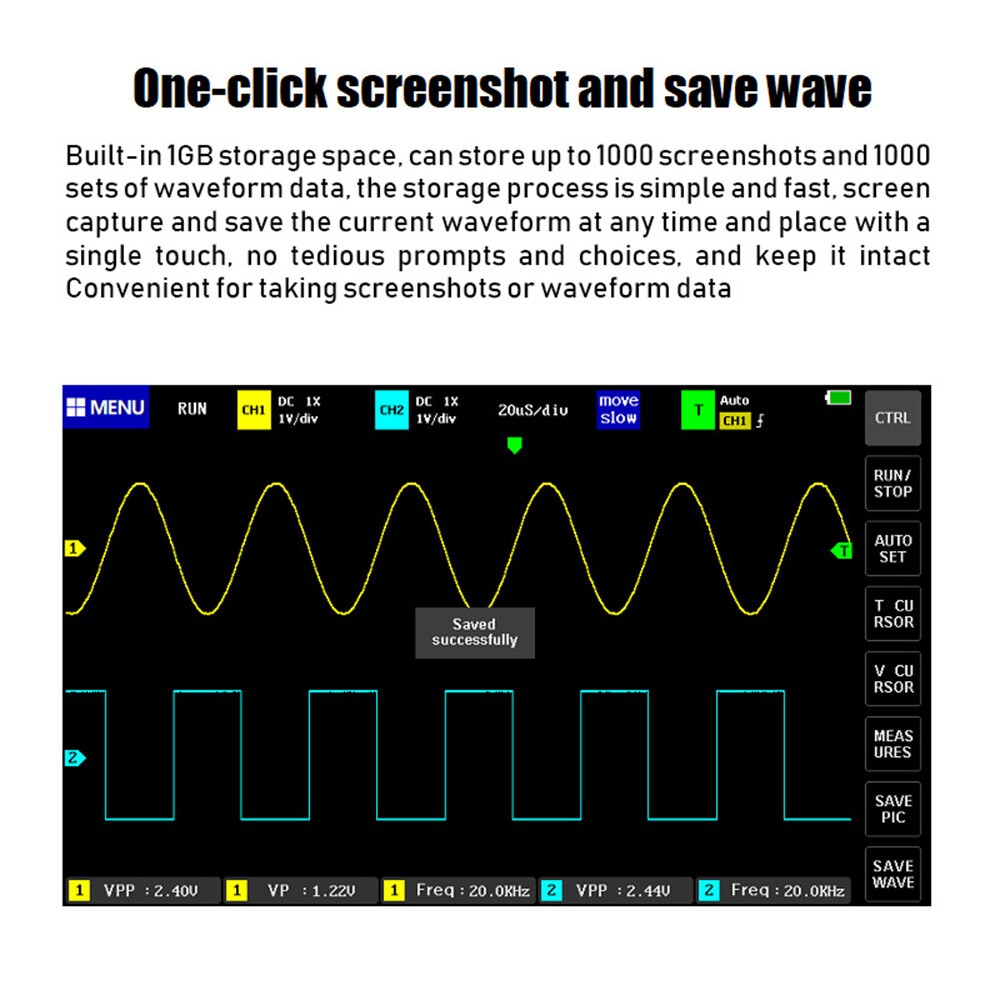 Mini 7" Touch Panel for FNIRSI Digital Tablet Oscilloscope 2CH 100MHz