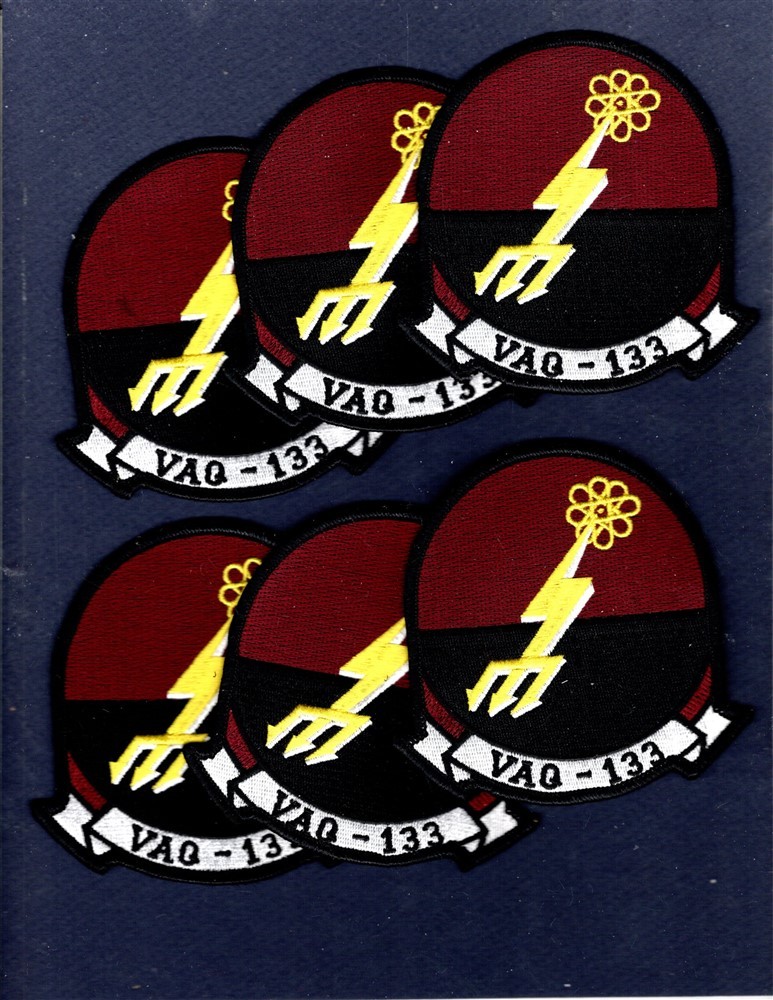 Dealer Lot VAQ-133 WIZARDS US NAVY EA-6B Prowler 4" Squadron Patch Set of 6