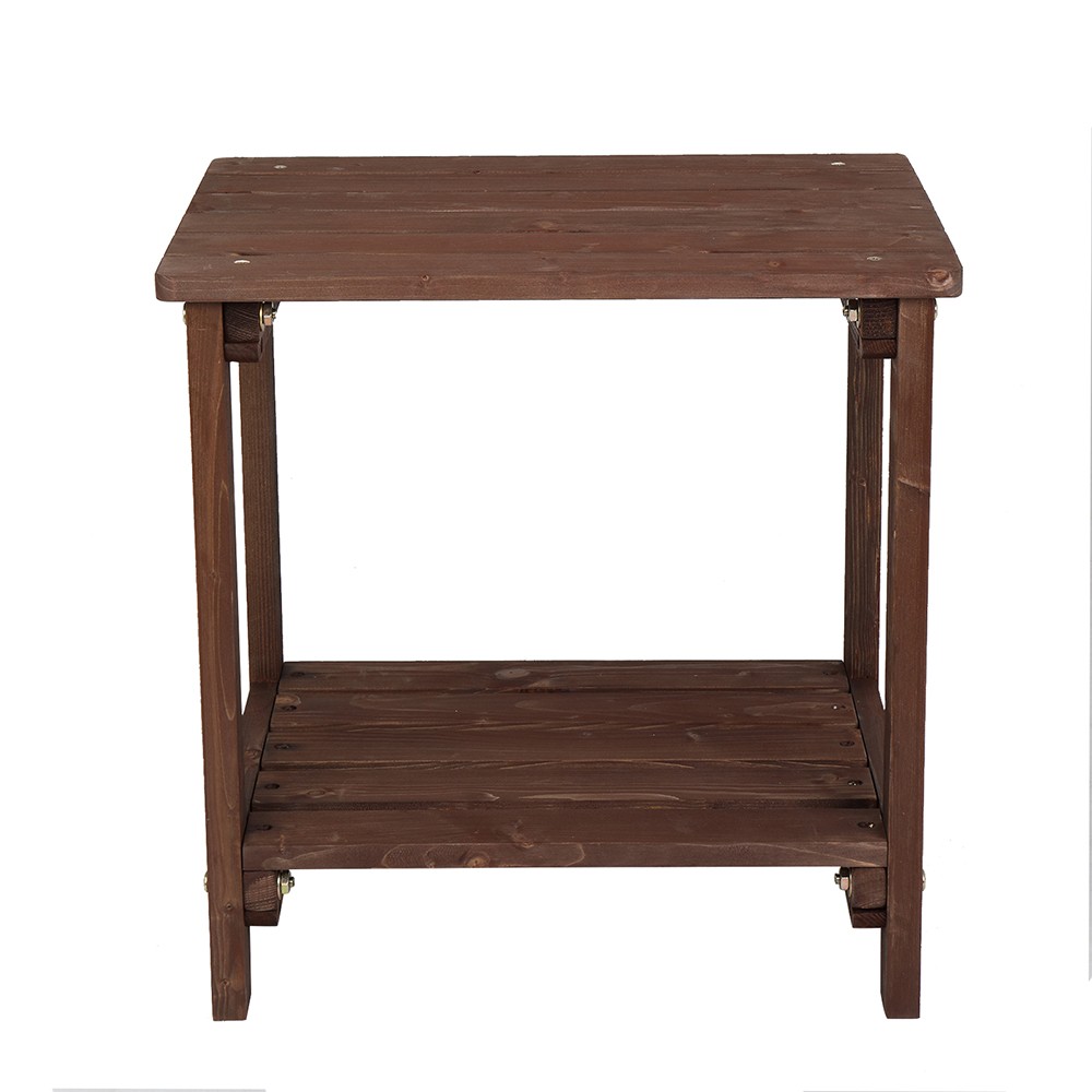 Rectangular Wood Side Table Light Brown, free ship, USA Warehouse, in stock