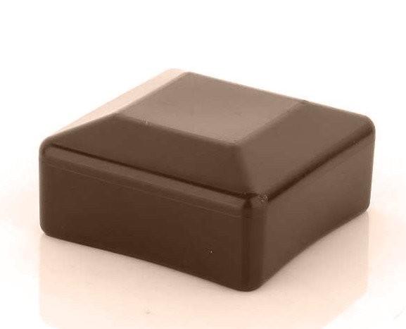Fence post cap 20x20mm fence caps brown - post cap pyramid square