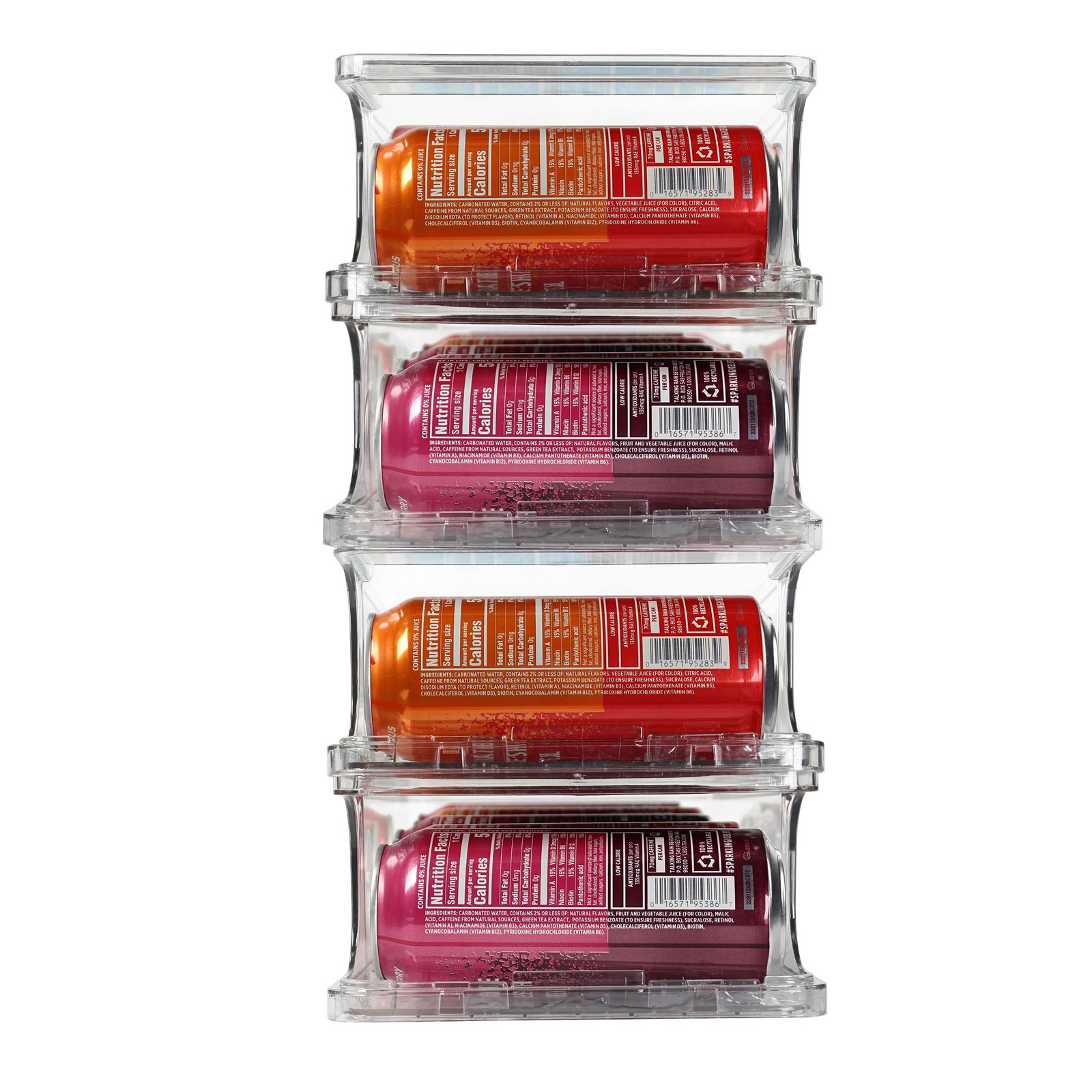 Creekview Home Emporium 4pk Clear Storage Bins - 13.5 x 7.3in Soda Can Organizer