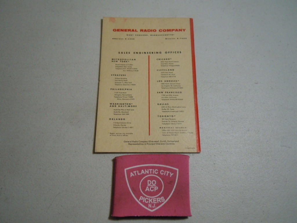 GENERAL RADIO TYPE 1264-A MODULATING POWER SUPPLY OPERATING INSTRUCTIONS