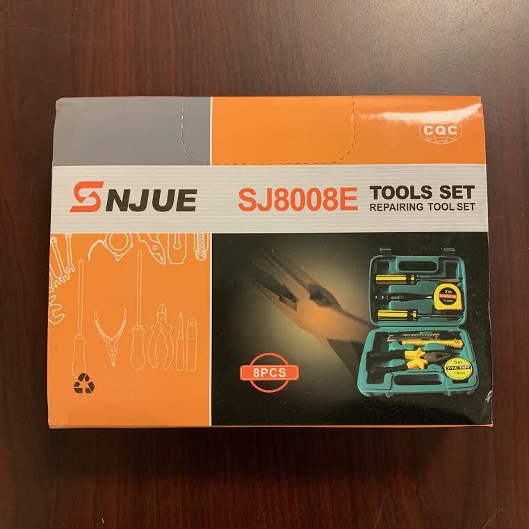 Snjue Sj8008E Basic Tool Repair Necessity Kit 8 Piece Screwdriver Pliers