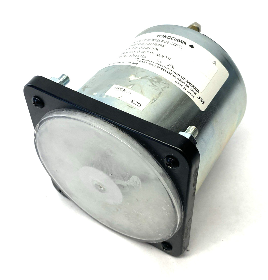 Yokogawa 103011RXRX Panel Meter 0-300VDC NEEDS NEW FRONT PLASTIC SHIELD/FACE
