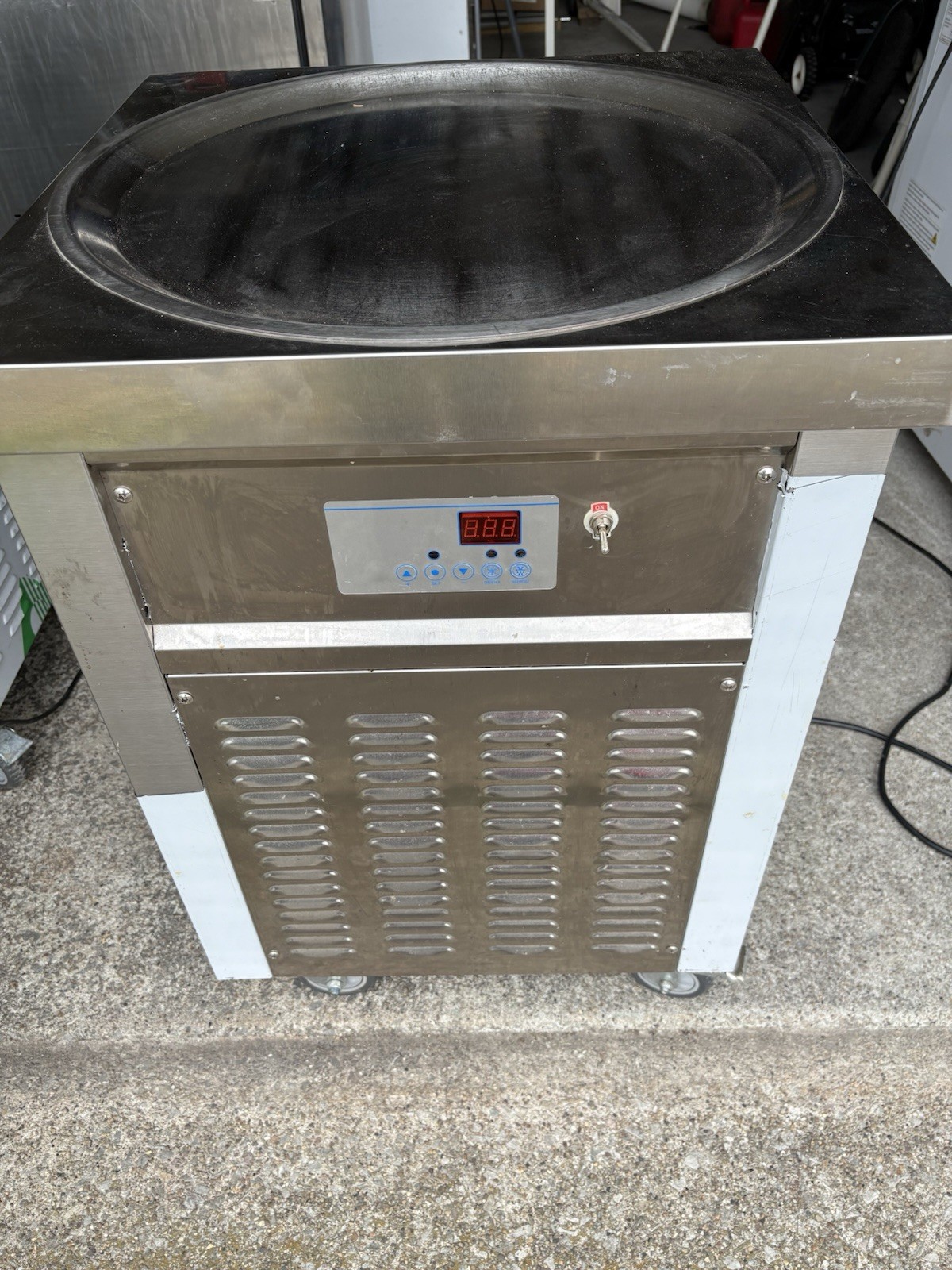 KO600P Single Pan Rolled Ice Cream Machine, 1 Bucket, MPN KO600P-KL-N0613