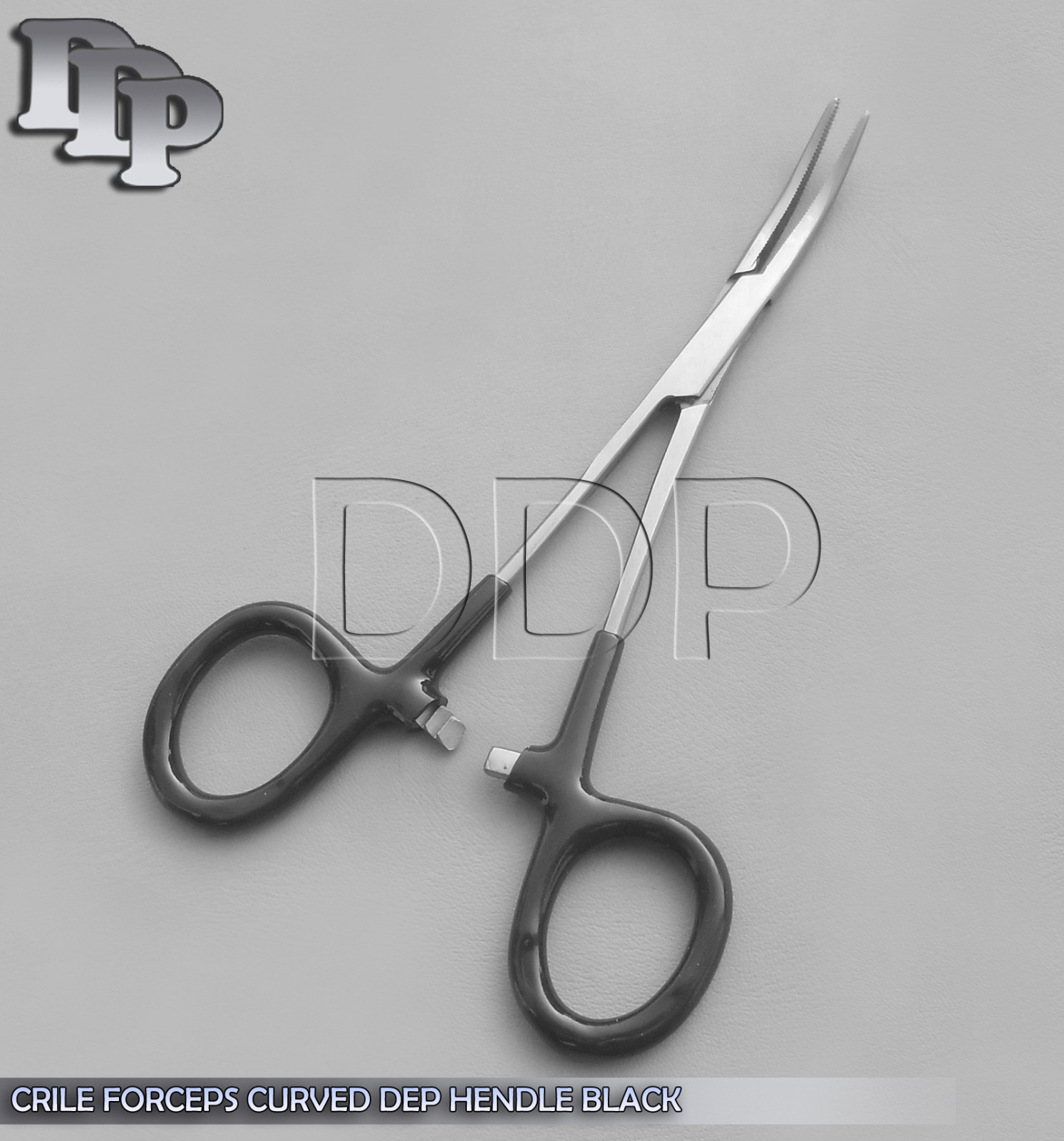Hemostats Crile Forceps Surgical Instruments, Black Dep Handle 6" Curved