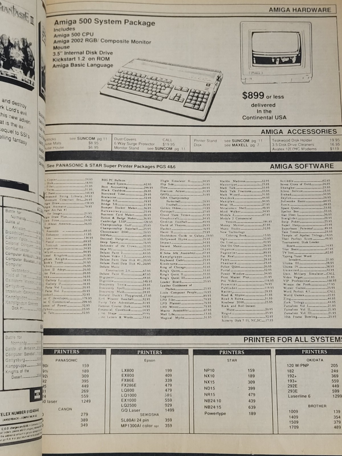 Computability Consumer Electronics (Summer 1987) Software Hardware Catalog VG/VF