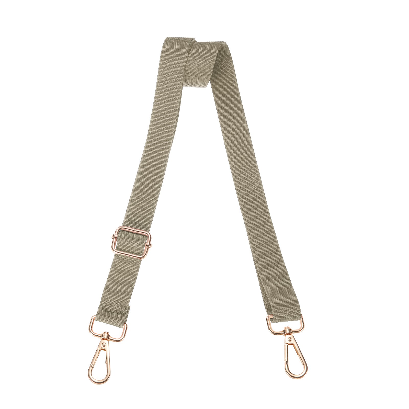 Khaki Shoulder Strap 2.5cm Wide Crossbody Strap Light Gold Buckle