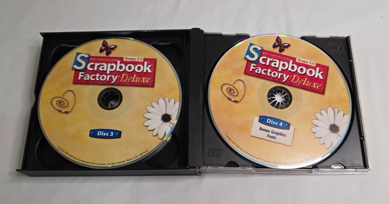 Art Explosion Scrapbook Factory Deluxe Version 3.0 PC CD-ROM 4 Discs