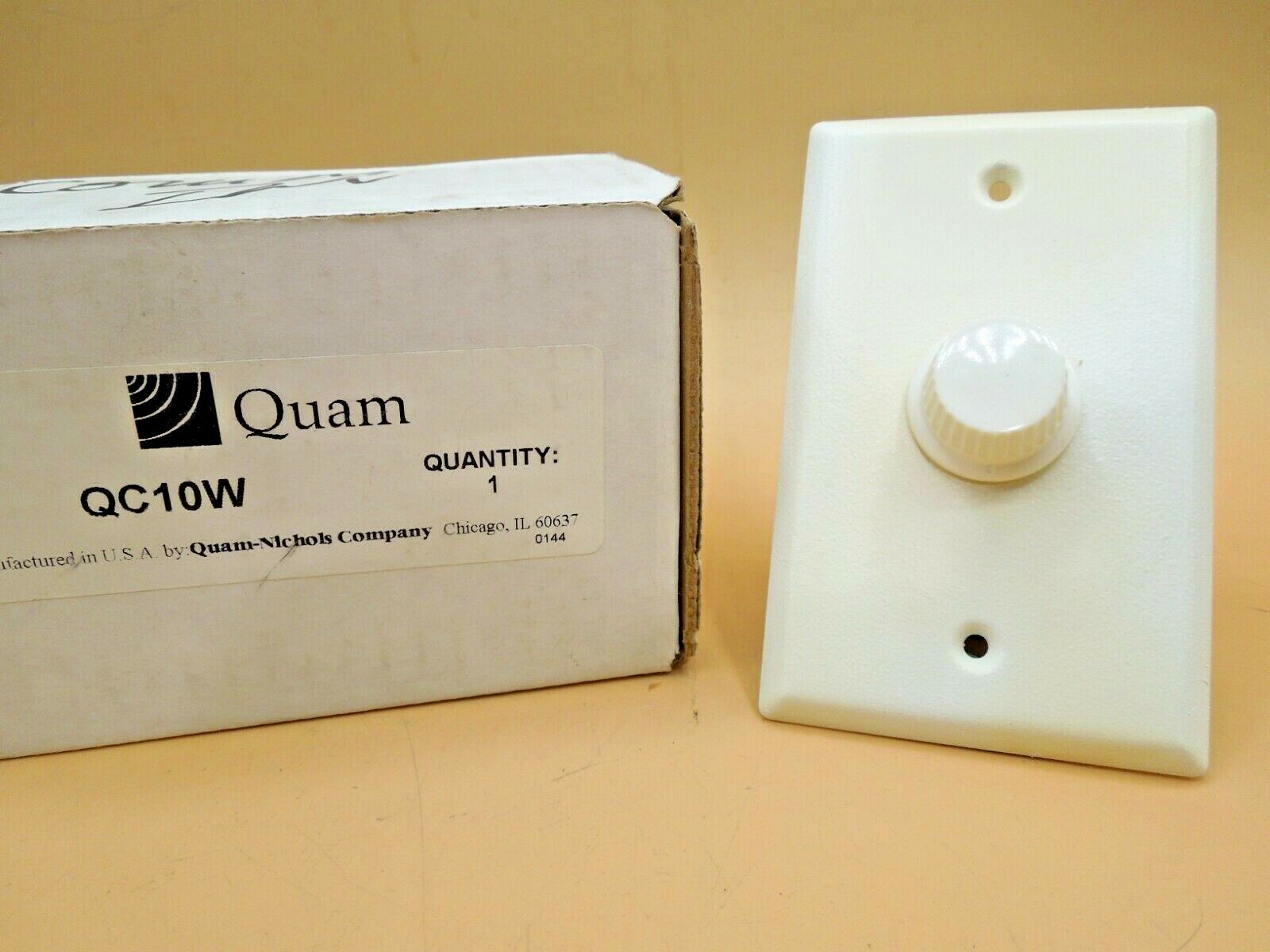 QUAM QC10W Single Gang, 20W, 10-step, continuous rotary, audio Level