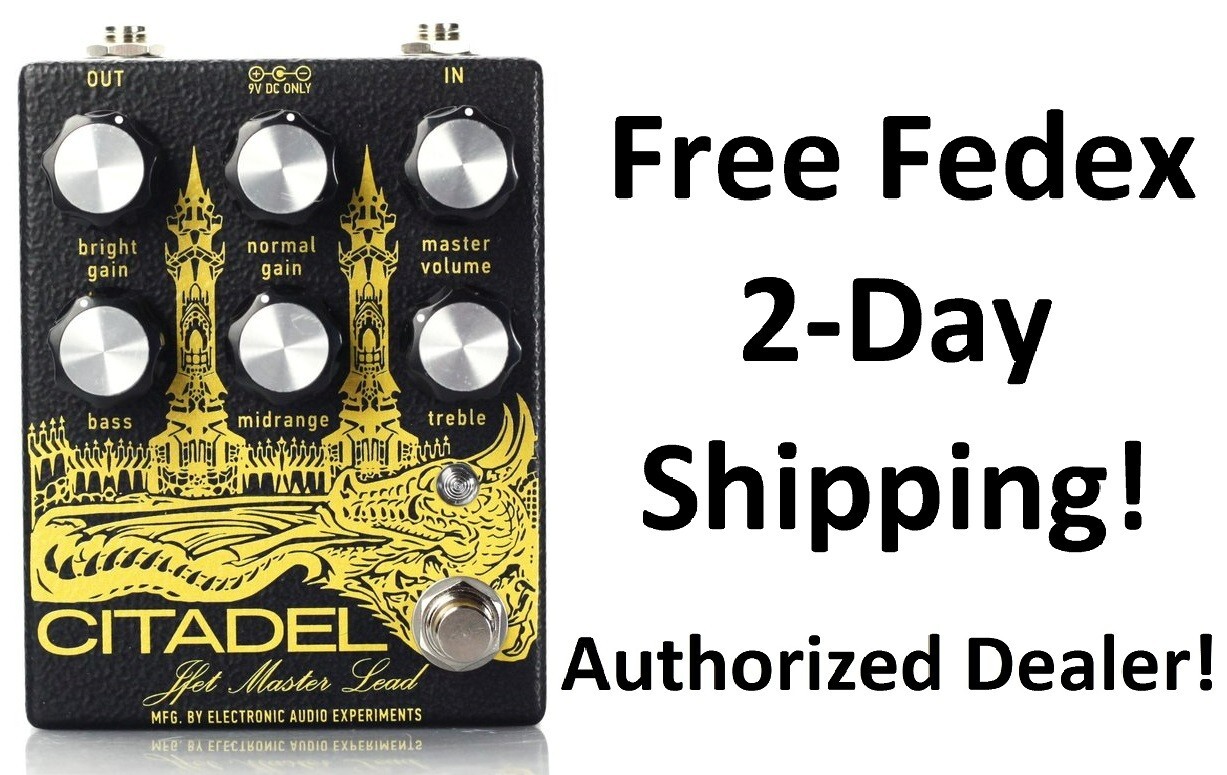 New Electronic Audio Experiments Citadel Overdrive Guitar Effects Pedal