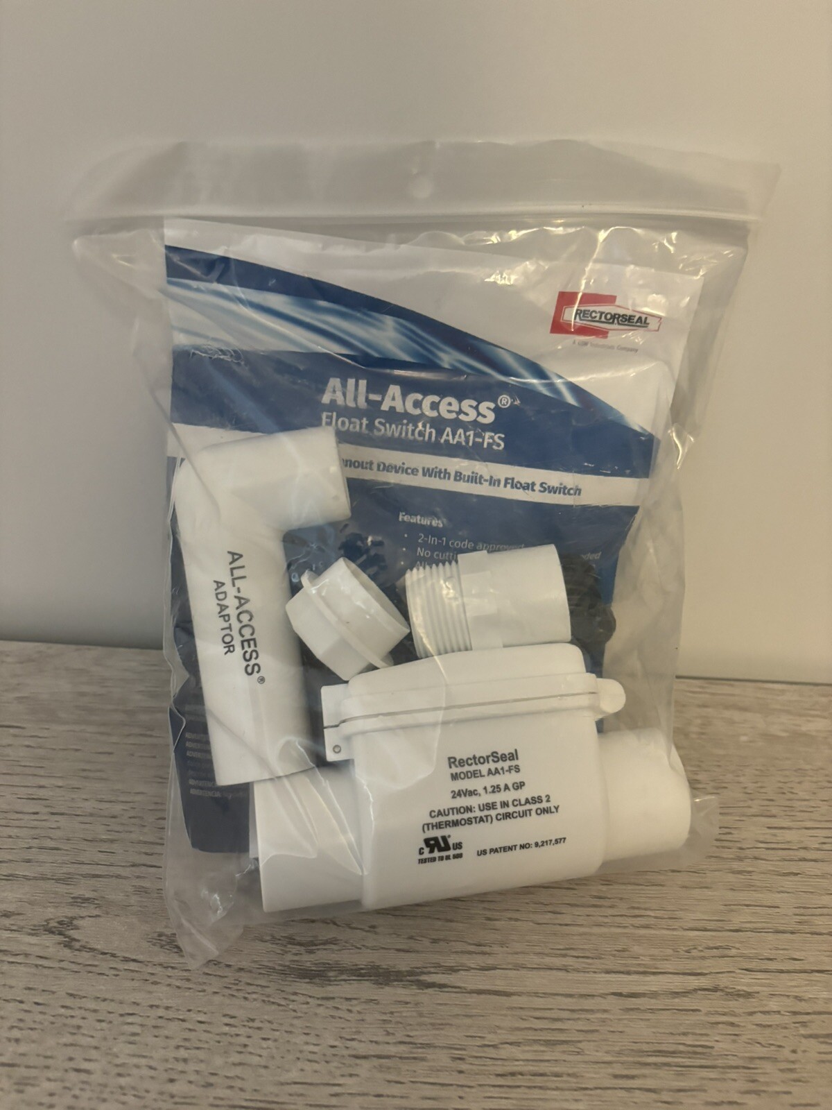 Rectorseal All-Access Condensate Cleanout w/Built-In Float Switch AA1-FS