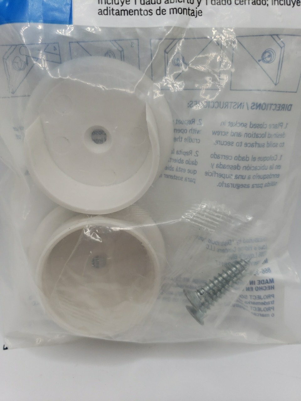 (2-Pk) Project Source Fixed Mount Rod Support Socket Set White 0016696