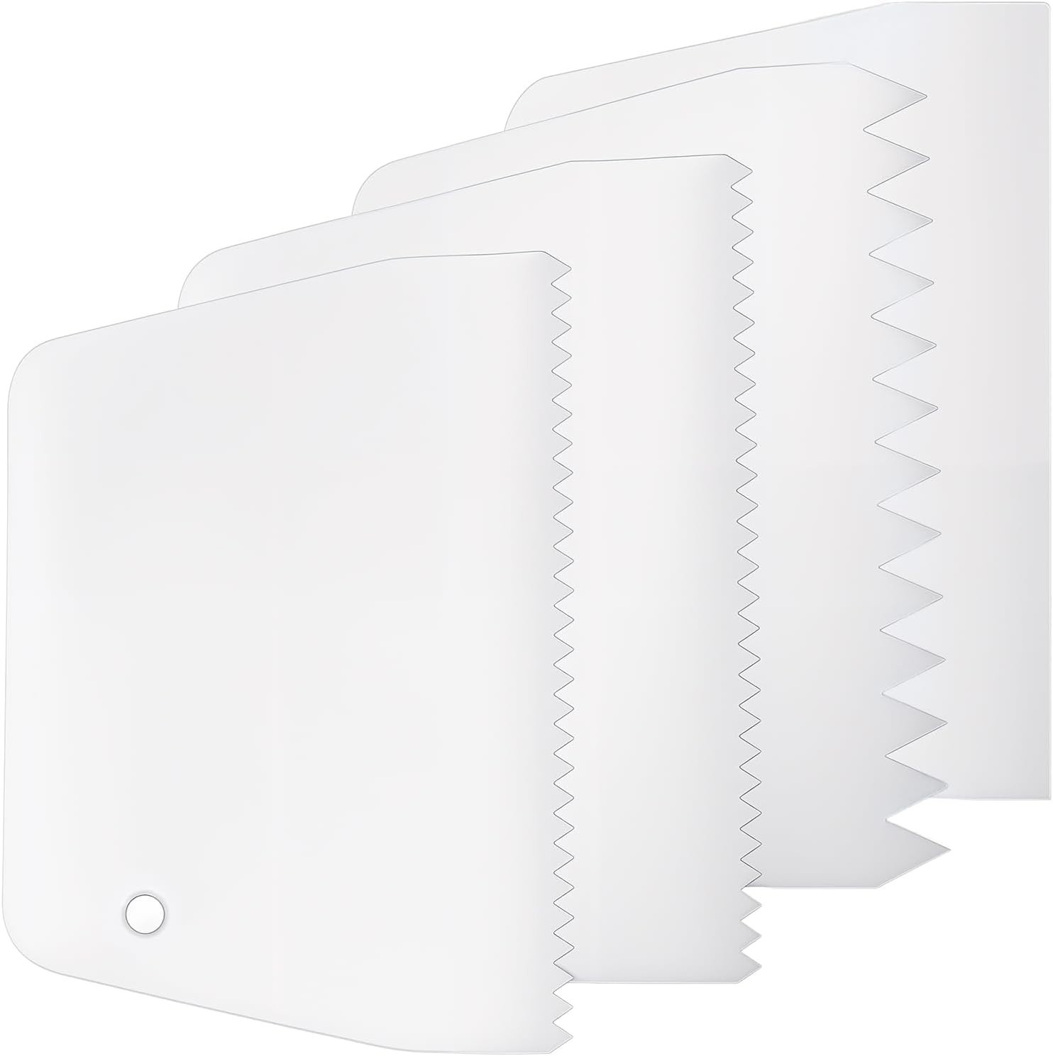 4 Pcs Adhesive Spreader, Notched Glue 4pcs Adhesive Spreader