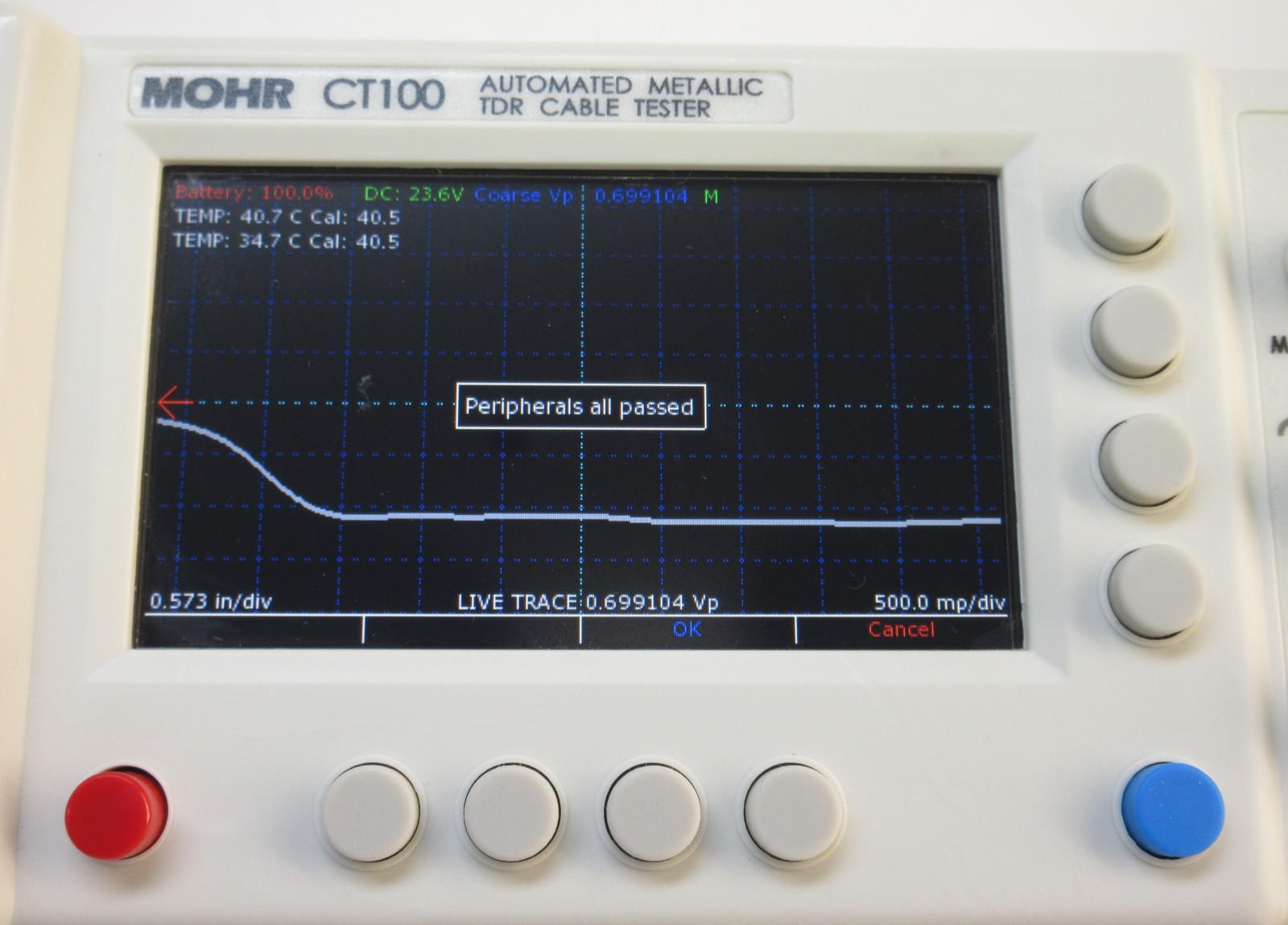 MOHR CT100 High Resolution TDR Cable Testers - 44 Operation Hours, DATA, REMOTE