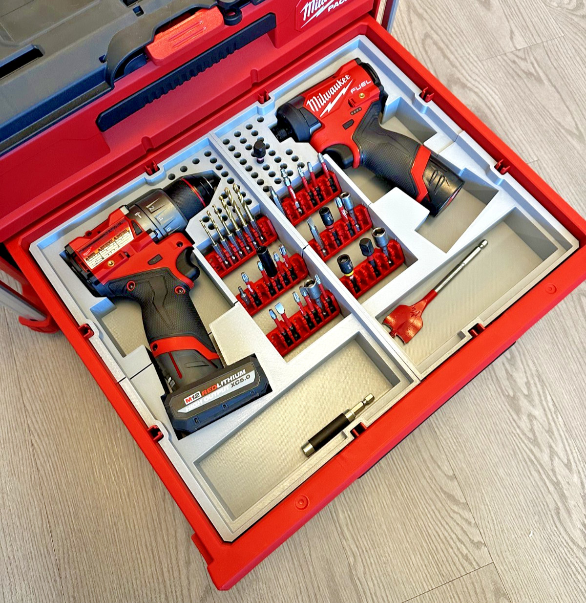 Milwaukee M12 Drill & Driver 3 Drawer Packout Inserts