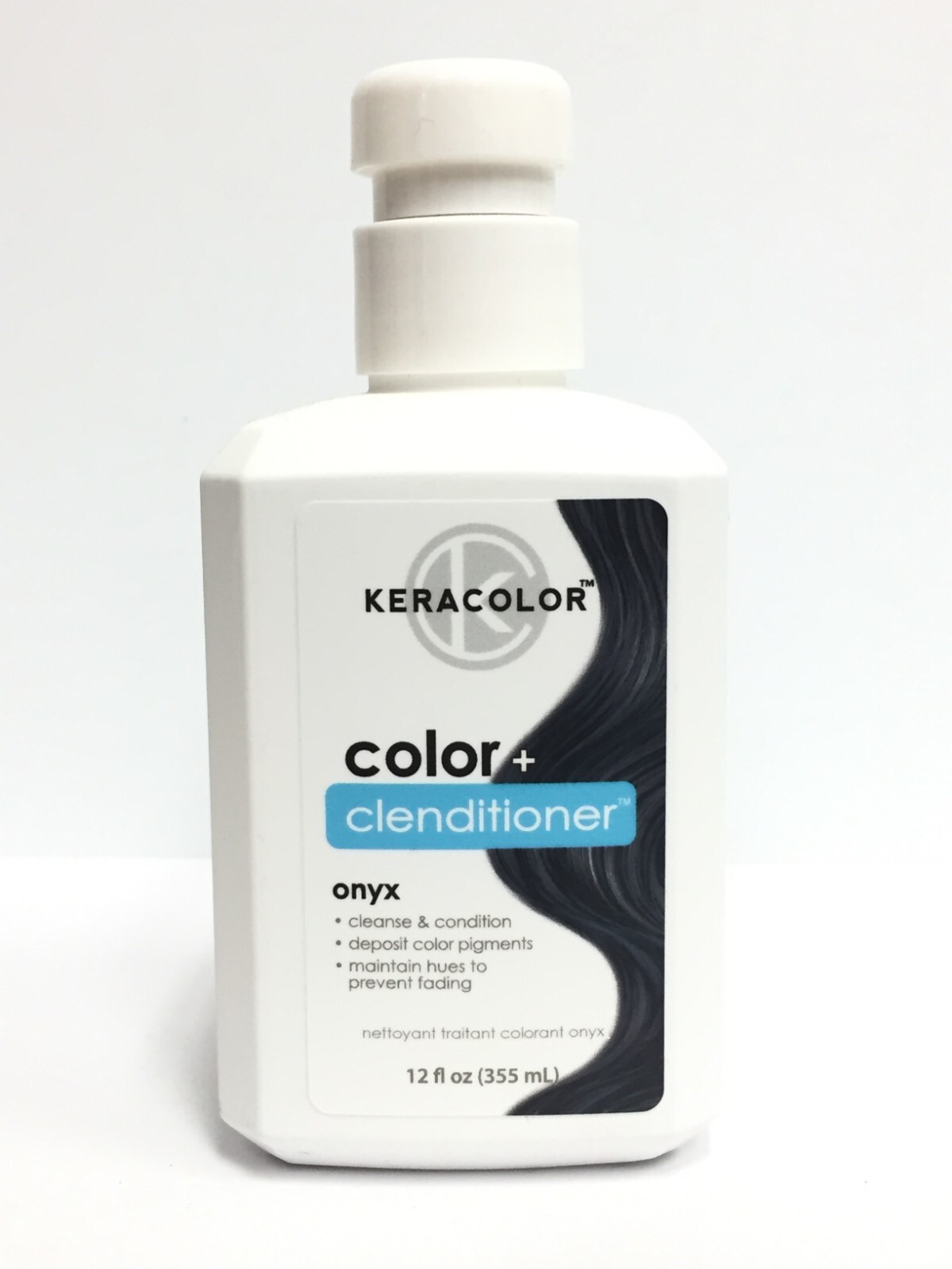 KeraColor Color + Clenditioner - Onyx, 12 oz